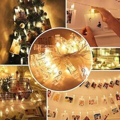 クリスマスにぴったりのクリップライト　イルミネーション　管理番号:M2019_1013_hima＿002Dの画像