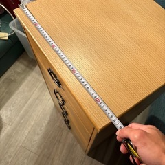 木製５段タンスの画像