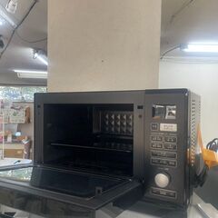 リサイクルショップどりーむ天保山店　No5083 電子オーブンレンジ　山善　2023年製　状態綺麗です🎵　角皿付き　庫内フラットタイプで便利♪　NERK-F024TSVの画像