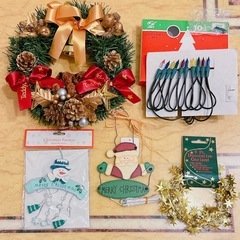 クリスマスツリー 飾り オーナメント イルミネーション ライト 7点 まとめ売りの画像