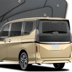 [新品] 本日限りの限定値下げ！！新型 セレナ C28系 プライバシーサンシェード　リア 専用 カーテン 車中泊 の画像