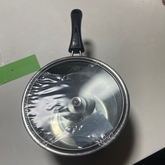 ダイソーステンレス鍋16cm未使用品の画像