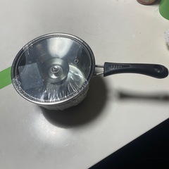 ダイソーステンレス鍋16cm未使用品の画像