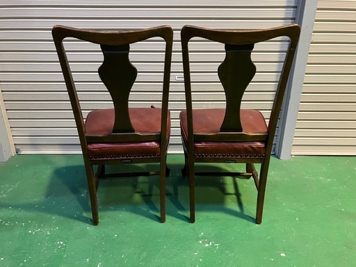 MARUNI 割引 アンティークダイニングチェア2脚 ヴィンテージ maruni