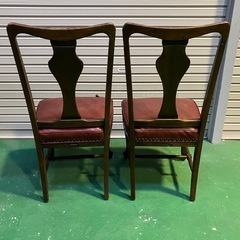 MARUNI  アンティークダイニングチェア2脚 ヴィンテージの画像