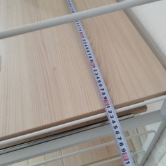 パソコンデスク　デスク 上下棚段あり、棚段変更可能の画像