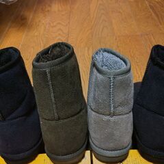 【2足売約】レディースショート丈ボアブーツSサイズの画像