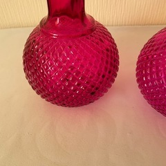 おしゃれな瓶　ピンクの画像