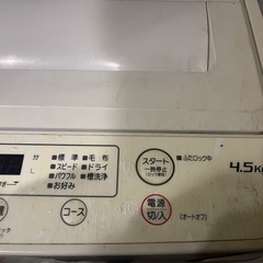 洗濯機2020年度製の画像