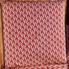 座布団　和柄　赤色　5枚まとめの画像