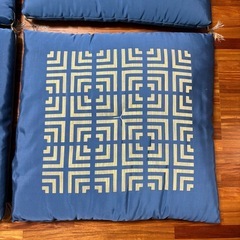 座布団　和柄　赤色　4枚まとめの画像