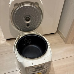 タイガー炊飯器 3合炊き（JAI-55E5）ホワイト｜動作良好｜一人暮らし向けの画像