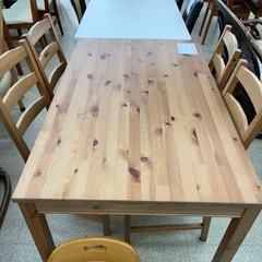 リユースのサカイ東金店　IKEAダイニングテーブルセット（椅子4脚）　TJ16621の画像