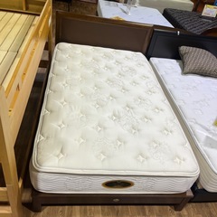 セミダブルベッド　シモンズ　ブラウンの画像