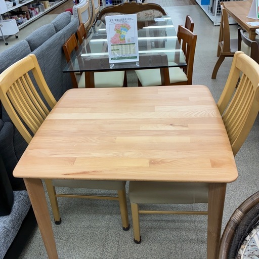 リユースのサカイ東金店 NITORI ダイニングテーブルセット 椅子2 TJ17116 リユースのサカイ東金店 ニトリ ダイニングテーブルセット（椅子2脚