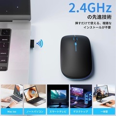 新品❤️ 新品 Bluetooth ワイヤレスマウス シルバー