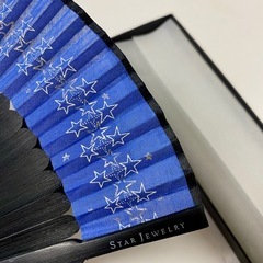未使用　STAR JEWELRY 舞扇子 ネイビー/シルバーの画像