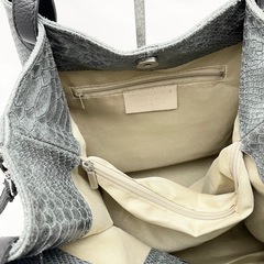 2wayバッグ ショルダー トートバッグ パイソン柄の画像