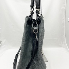 2wayバッグ ショルダー トートバッグ パイソン柄の画像