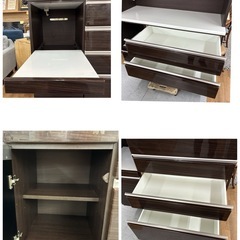 ジモティー限定価格！S267 ⭐ NITORI ニトリ キッチンボード ポスティア120 ソフトクローズ搭載 モイス版付き USED 綺麗の画像