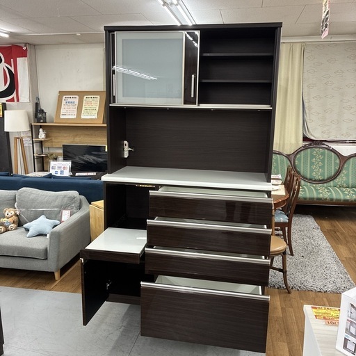 ジモティー限定価格！S267 ⭐ NITORI ニトリ キッチンボード ポスティア120 ソフトクローズ搭載 モイス版付き USED 綺麗