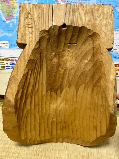 名工 【加藤貞光】作 加藤刀　木彫 北海道 熊 置物 アイヌ　高さ40cm レア 名工 【加藤貞光】作 木彫 北海道 熊 置物 アイヌ 高さ40cm レア