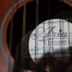 ギタレレ(ミニギター)　Aria ATU-120/6の画像