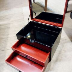 メイクボックス アクセサリー収納にも 小物入れ モダン レトロ シンプル　/TJ-2701 2Fの画像