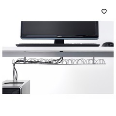 【1つ新品】IKEA SIGNUM デスク下ケーブルオーガナイザー2つの画像