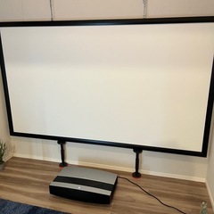 短焦点耐用アルミフレームスクリーン 100インチ TS-100WB 日本製の画像