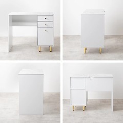 大理石  引き出し付きデスク
の画像