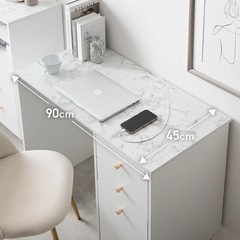 大理石  引き出し付きデスク
の画像