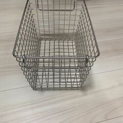 無印良品　かご　バスケット　ステンレスの画像