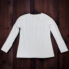 XL　UNIQLO U ヒートテックコットンクルーネックT（長袖）　XL パープル カットソー 長袖 長袖カットソーの画像