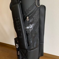 【レディース美品】DESCENTE デサント キャディバッグ ゴルフバッグ ブラック　レディース　8.5型の画像