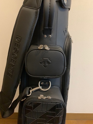 【レディース美品】DESCENTE デサント キャディバッグ ゴルフバッグ ブラック　レディース　8.5型