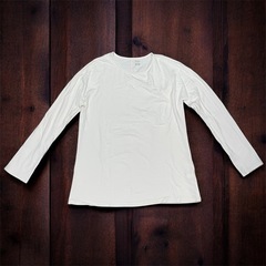 UNIQLO U ヒートテックコットンクルーネックT（長袖）　XL オフホワイトの画像