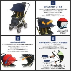 ベビーカー　日除け　サンシェードの画像