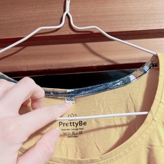 PrettyBe イエロー XXL Tシャツ オシャレ✨️の画像