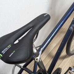 メンテ済み! ネイビーのクロスバイク 6速 PayPay払いOK!の画像