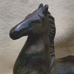 🔴山口市、鋳物鉄製【午(馬)】¥1500🔴来年の干支🔴置き台別売りの画像