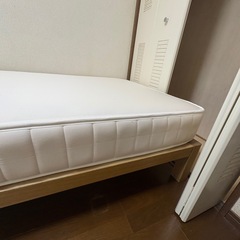 シングルベット　フレームのみ　木製の画像