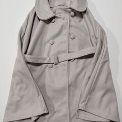 新品未使用(開封、確認のみ）ベルト付きケープコート[ze762]の画像