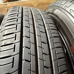 155/65r14 バリ山　25年製　軽自動車　タイヤホイールセットの画像