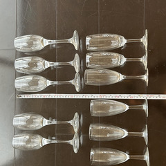 フルートグラス／シャンパングラス11個セットの画像