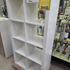 J8732【リユースのサカイ柏店】IKEA イケア シェルフユニット カラックス ホワイト クリーニング済み 新品参考価格8,990円の画像