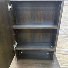 ニトリ ドレッサー スツール付き 引出し1個 ダークブラウン ■横幅50cm×奥行40cm×高さ147㎝■近隣配送無料 買取帝国 朝霞店の画像