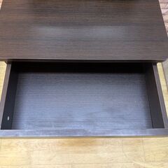 ニトリ ドレッサー スツール付き 引出し1個 ダークブラウン ■横幅50cm×奥行40cm×高さ147㎝■近隣配送無料 買取帝国 朝霞店の画像