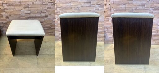【商談中】ニトリ ドレッサー スツール付き 引出し1個 ダークブラウン ■横幅50cm×奥行40cm×高さ147㎝■近隣配送無料 買取帝国 朝霞店