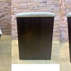 ニトリ ドレッサー スツール付き 引出し1個 ダークブラウン ■横幅50cm×奥行40cm×高さ147㎝■近隣配送無料 買取帝国 朝霞店の画像